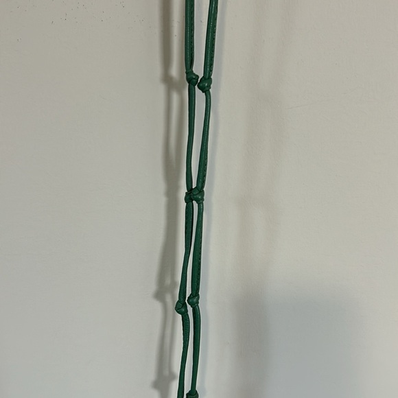 Free People Suns Out Crossbody Purse Pouch Leather Golf Green Concert NEW - Picture 7 of 11